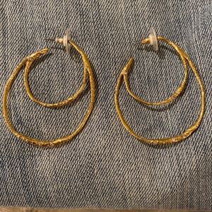 Alexis Bittar gold hoops